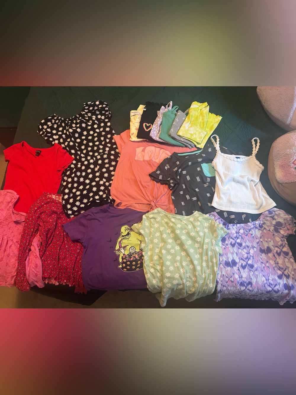 Girls Size L Box of Tops